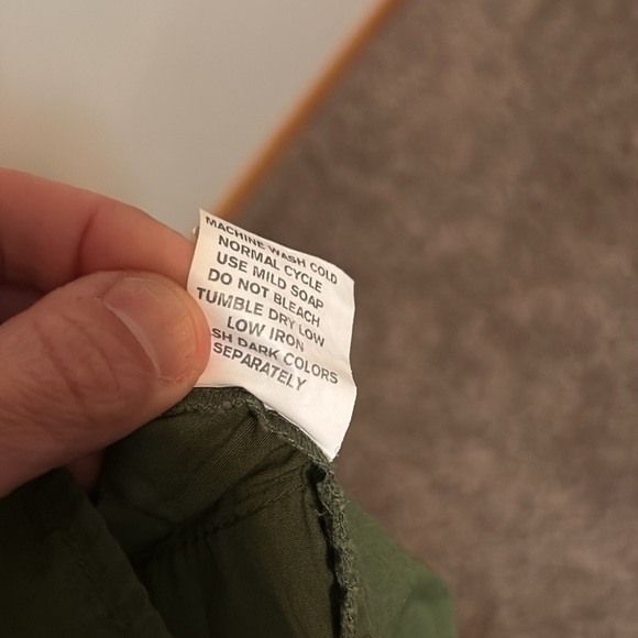 EShakti women’s dress, Sz 10, 100% Cotton Army Green, pockets, smocked waist. 💚 - Picture 9 of 9